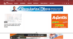 Desktop Screenshot of clickcamboriu.com.br